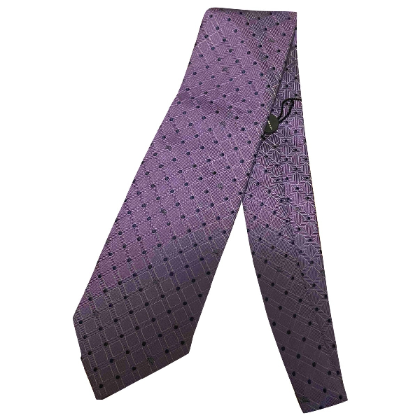 Pre-owned Silk Tie Purple ModeSens