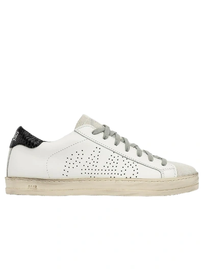 Shop P448 S20john-w White Leather John Sneakers