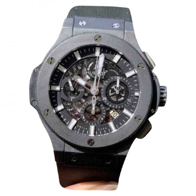 Pre-owned Hublot Big Bang  Black Ceramic Watch