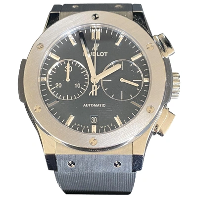 Pre-owned Hublot Classic Fusion Watch In Silver