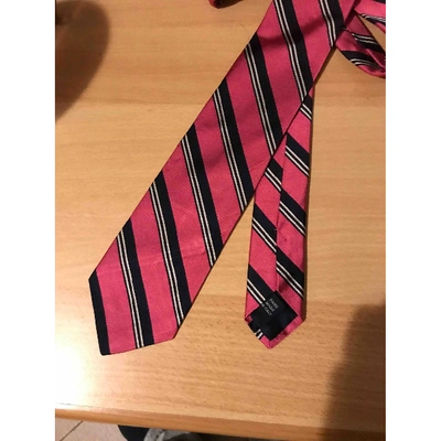 Pre-owned Polo Ralph Lauren Silk Tie In Pink