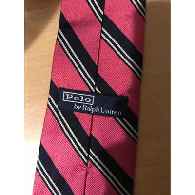 Pre-owned Polo Ralph Lauren Silk Tie In Pink