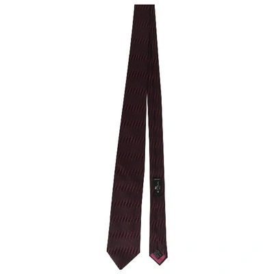 Pre-owned Etro Silk Tie In Burgundy