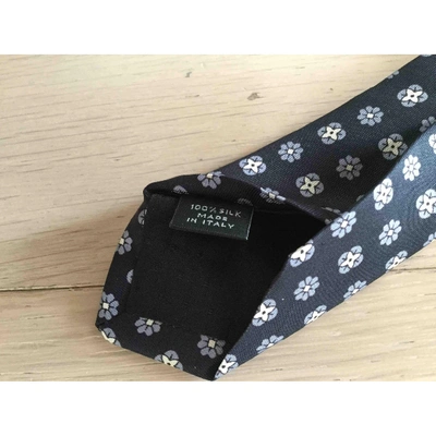 Pre-owned Saint Laurent Silk Tie In Navy