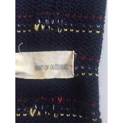 Pre-owned Band Of Outsiders Wool Tie In Blue