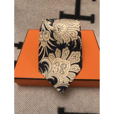 Pre-owned Kenzo Tie In White