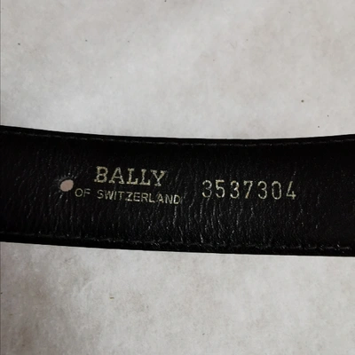 Pre-owned Bally Belt In Black