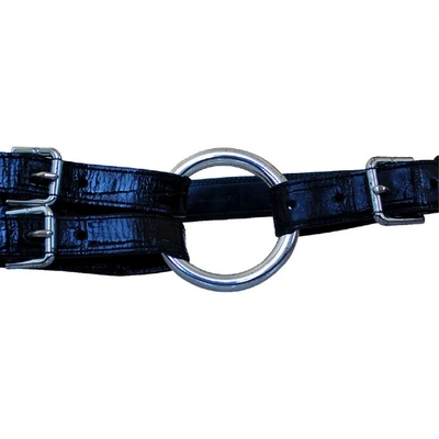 Pre-owned Ralph Lauren Black Leather Belt