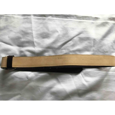 Pre-owned Aspinal Of London Brown Leather Belt