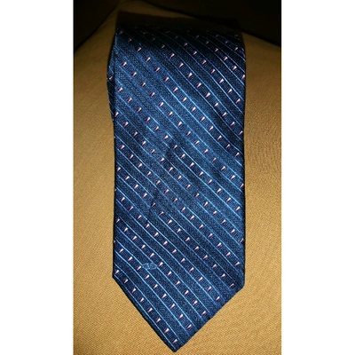 Pre-owned Valentino Garavani Silk Tie In Blue