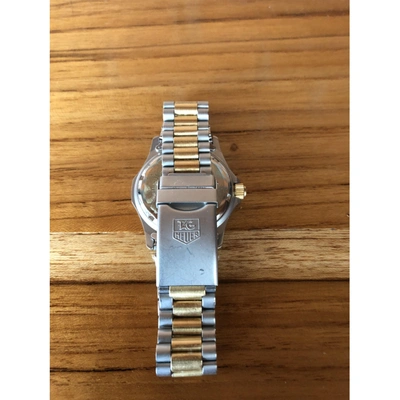 Pre-owned Tag Heuer Gold Gold And Steel Watch