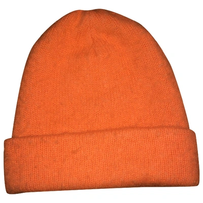 Pre-owned Acne Studios Orange Wool Hat & Pull On Hat