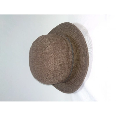 Pre-owned Balmain Brown Wool Hat & Pull On Hat
