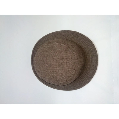Pre-owned Balmain Brown Wool Hat & Pull On Hat