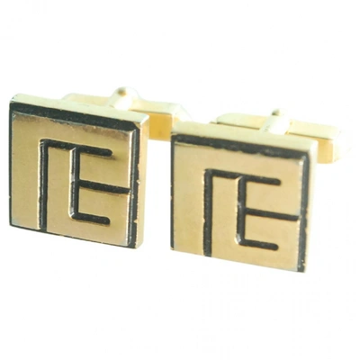 Pre-owned Balmain Cufflinks In Gold