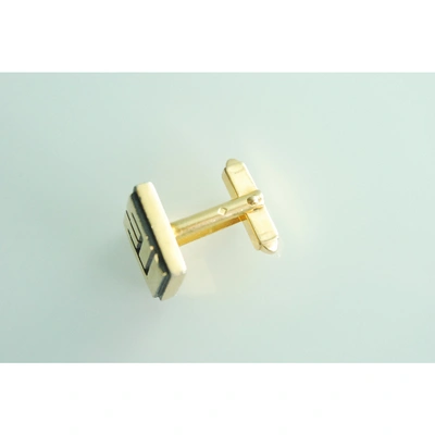 Pre-owned Balmain Cufflinks In Gold