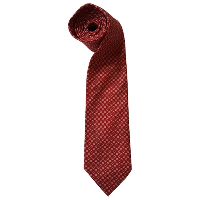 Pre-owned Loewe Silk Tie In Red