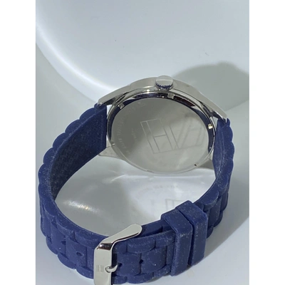 Pre-owned Tommy Hilfiger Watch In Blue
