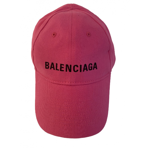 pink balenciaga hat