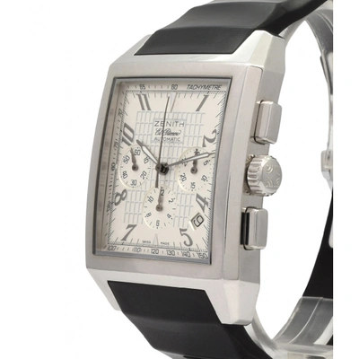 Pre-owned Zenith Port Royal  White Steel Watch
