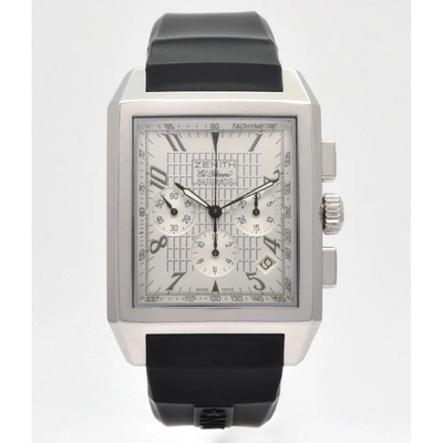 Pre-owned Zenith Port Royal  White Steel Watch