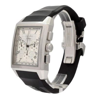 Pre-owned Zenith Port Royal  White Steel Watch