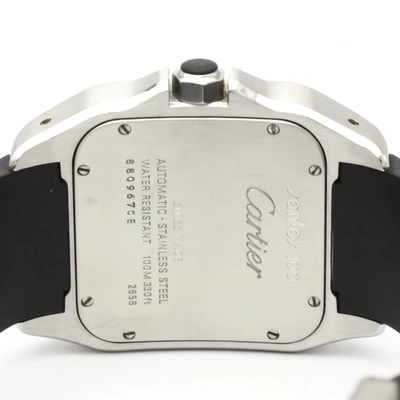 Pre-owned Cartier Santos 100 Silver Steel Watch