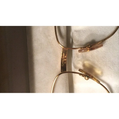 Pre-owned Cartier Gold Metal Sunglasses