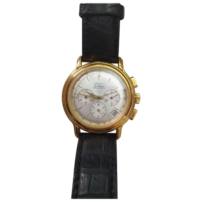 Pre-owned Zenith El Primero  Yellow Gold Watch In Black