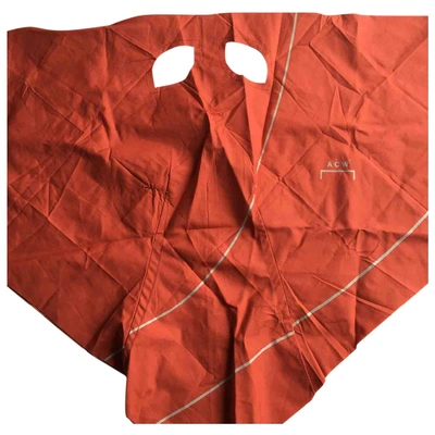 Pre-owned A-cold-wall* Scarf & Pocket Square In Orange