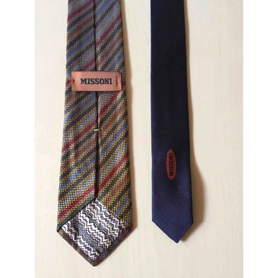 Pre-owned Missoni Silk Ties