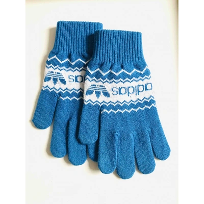 Pre-owned Adidas Originals Gloves In Turquoise