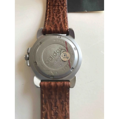 Pre-owned Adidas Originals Brown Steel Watch