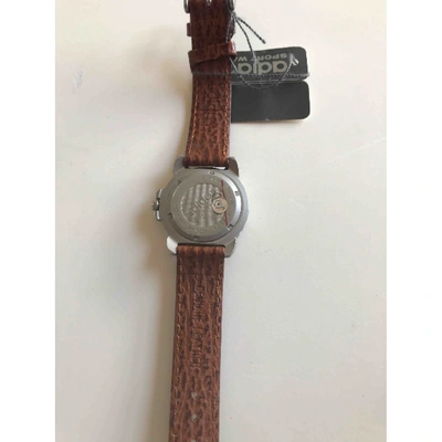 Pre-owned Adidas Originals Brown Steel Watch