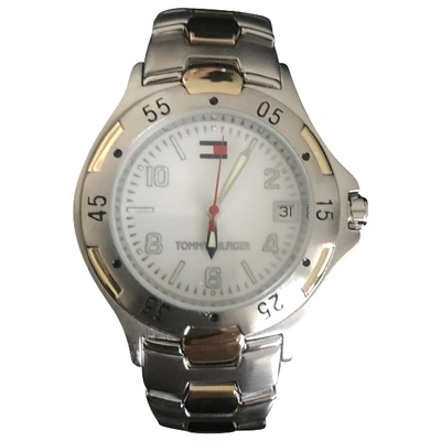 Pre-owned Tommy Hilfiger Silver Steel Watch