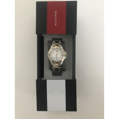 Pre-owned Tommy Hilfiger Silver Steel Watch