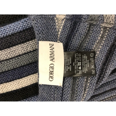 Pre-owned Giorgio Armani Wool Scarf & Pocket Square In Other