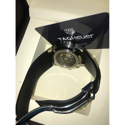 Pre-owned Tag Heuer Carrera Watch In Black