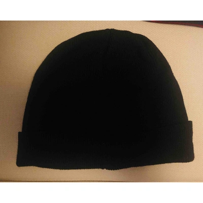 Pre-owned Marcelo Burlon County Of Milan Wool Hat In Black