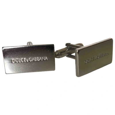 Pre-owned Dolce & Gabbana Cufflinks In Silver