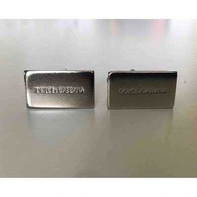 Pre-owned Dolce & Gabbana Cufflinks In Silver