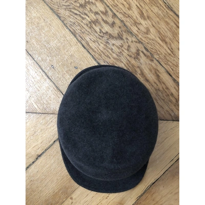 Pre-owned Fendi Wool Hat In Grey