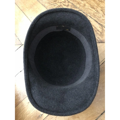 Pre-owned Fendi Wool Hat In Grey