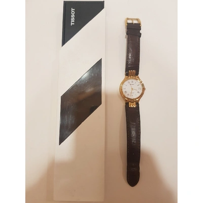 Pre-owned Tissot Watch In Gold