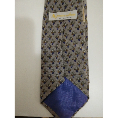 Pre-owned Aquascutum Silk Tie In Multicolour