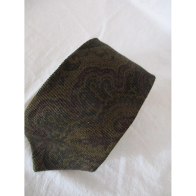 Pre-owned Etro Cashmere Tie In Other