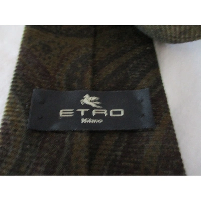 Pre-owned Etro Cashmere Tie In Other