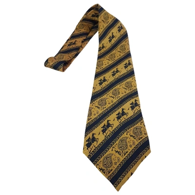 Pre-owned Loewe Silk Tie In Yellow