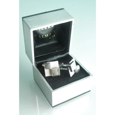 Pre-owned Balmain Silver Metal Cufflinks