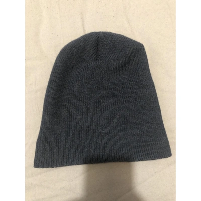 Pre-owned Canada Goose Wool Hat In Navy